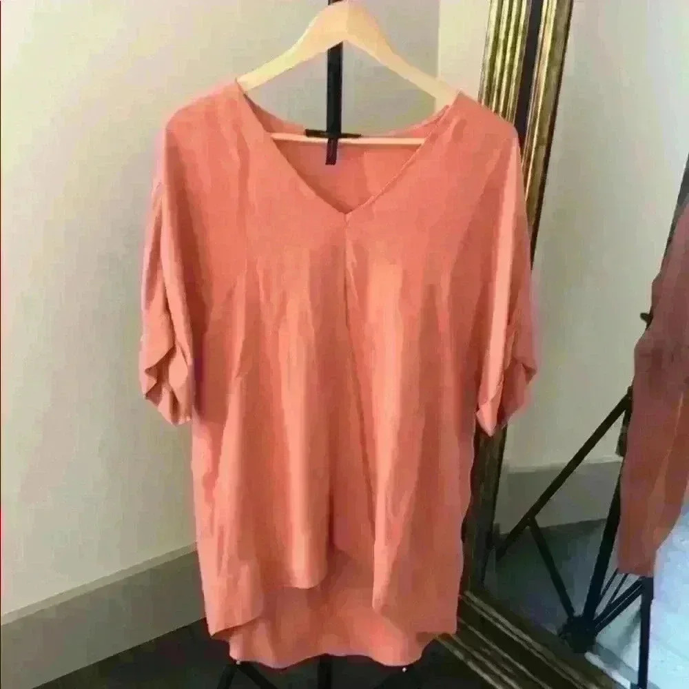 BCBGMAXAZRIA Warm Clay Caily Tunic - Picture 3 of 5